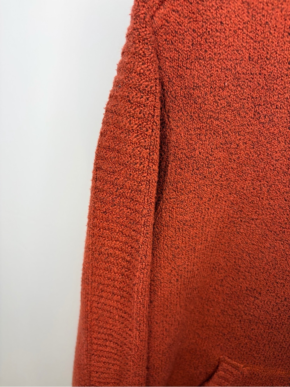 Glyder Unisex Knit Up Hoodie in Brick Red, Size Medium for Men and Women - Picture 7 of 13